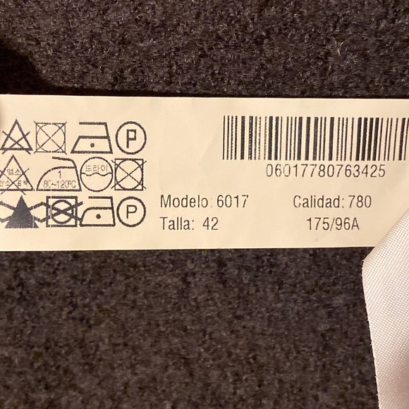 Massimo Dutti Brown Boiled Wool One Buttoned Jacket Blazer Sz 10/42 - Picture 4 of 7